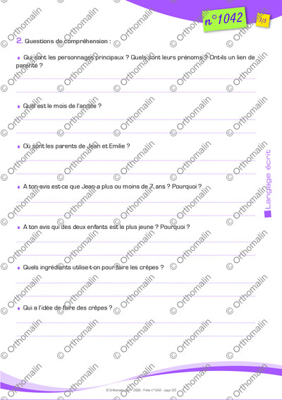 Page 3 de la fiche