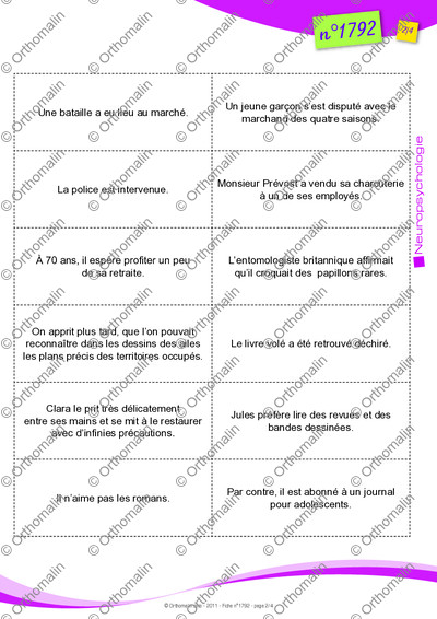 Page 2 de la fiche