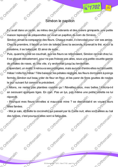Page 2 de la fiche