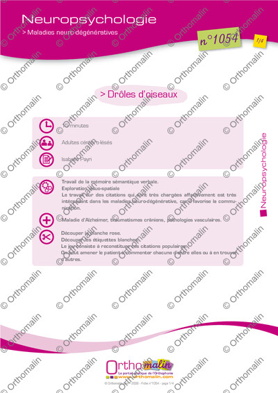 Page 1 de la fiche