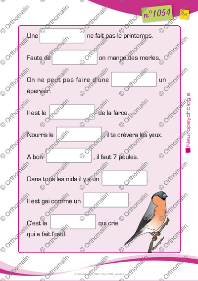 Page 2 de la fiche