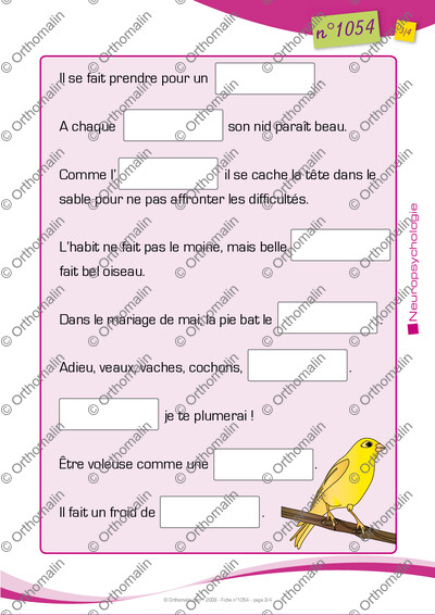 Page 3 de la fiche
