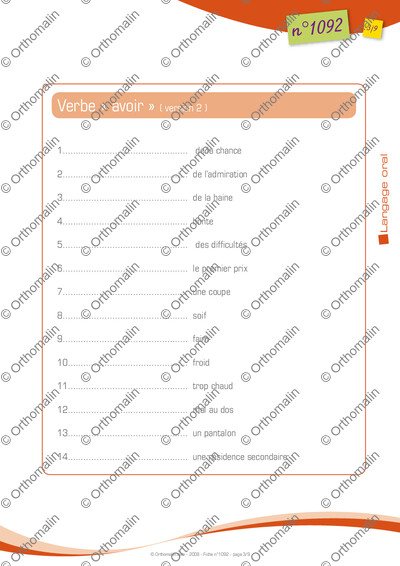Page 3 de la fiche