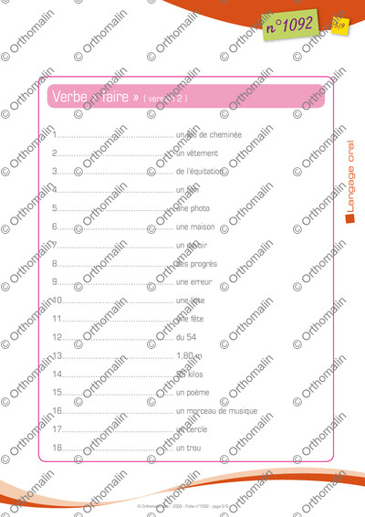 Page 5 de la fiche
