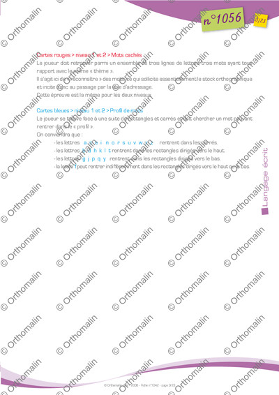 Page 3 de la fiche