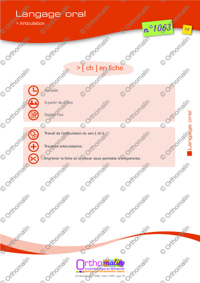 Page 1 de la fiche
