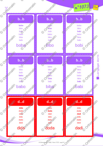Page 2 de la fiche