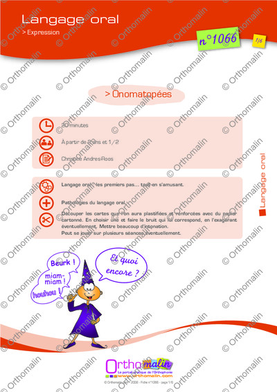 Page 1 de la fiche