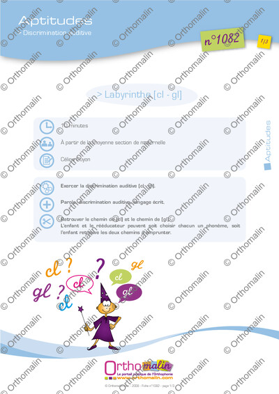 Page 1 de la fiche