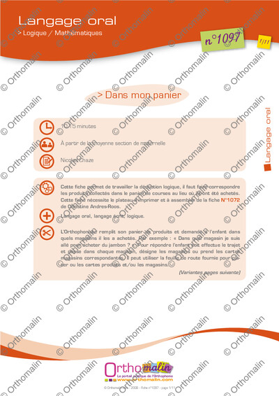 Page 1 de la fiche