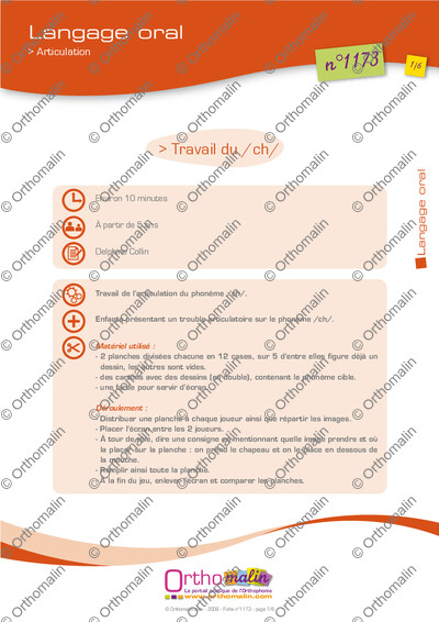 Page 1 de la fiche