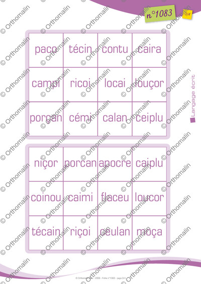 Page 3 de la fiche