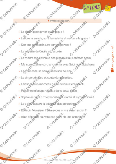 Page 5 de la fiche