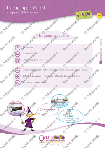 Page 1 de la fiche
