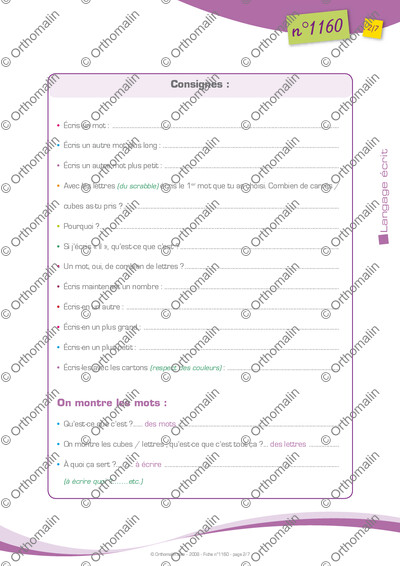 Page 2 de la fiche