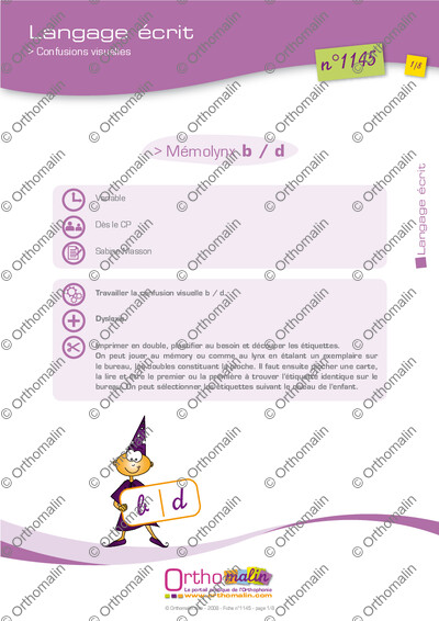 Page 1 de la fiche