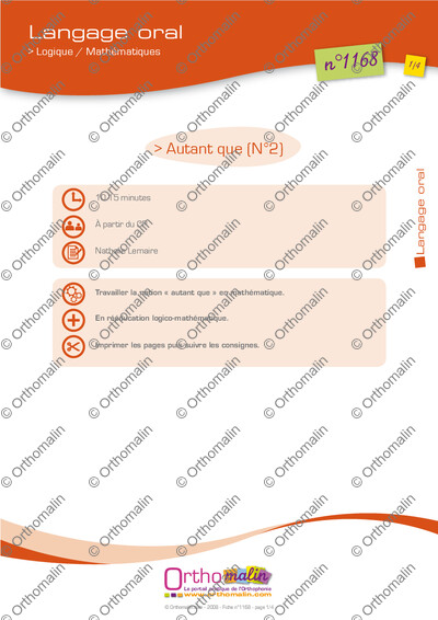 Page 1 de la fiche