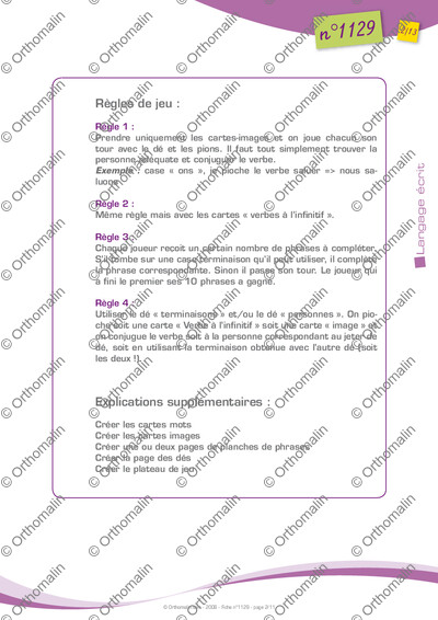 Page 2 de la fiche