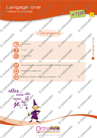 Page 1 de la fiche