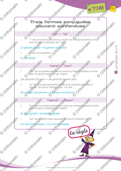 Page 2 de la fiche