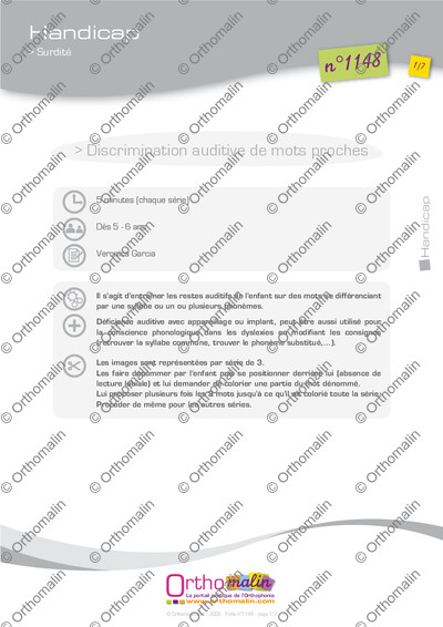 Page 1 de la fiche