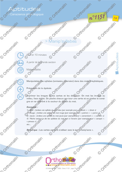 Page 1 de la fiche