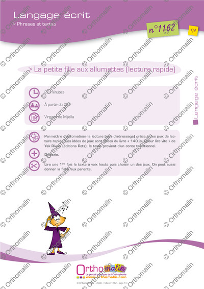 Page 1 de la fiche