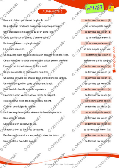 Page 2 de la fiche