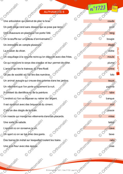 Page 3 de la fiche