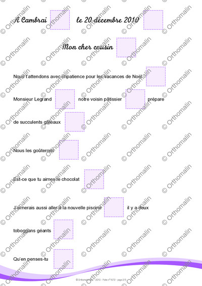Page 2 de la fiche