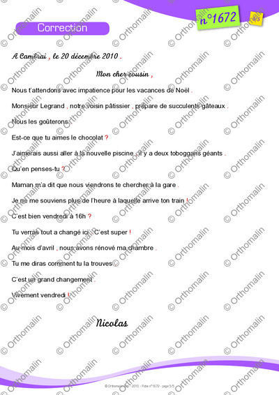 Page 5 de la fiche