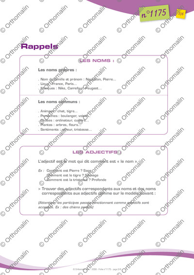Page 3 de la fiche
