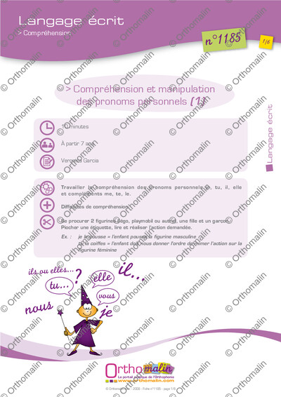 Page 1 de la fiche