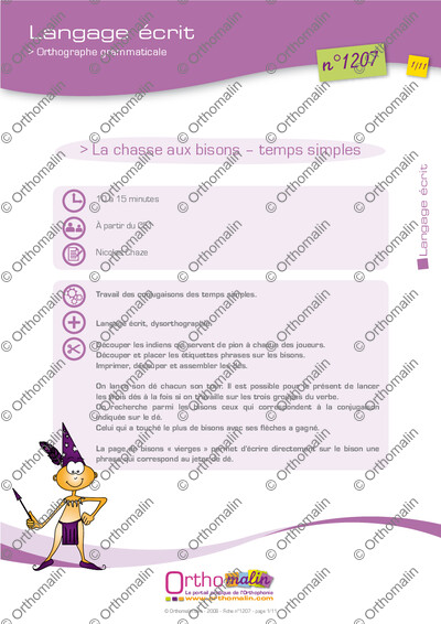 Page 1 de la fiche