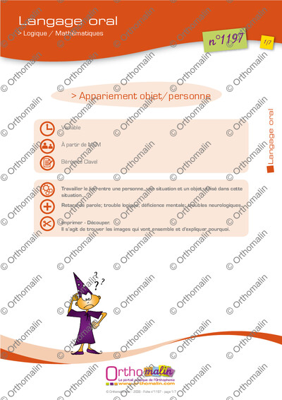 Page 1 de la fiche