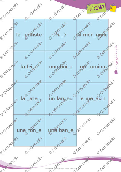 Page 6 de la fiche