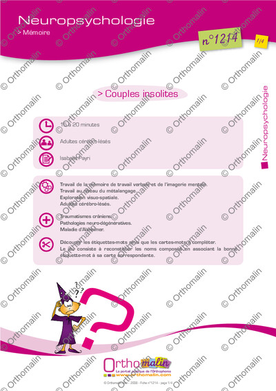 Page 1 de la fiche