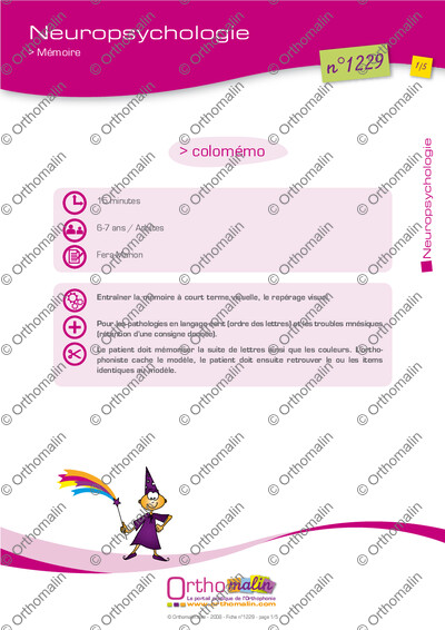 Page 1 de la fiche