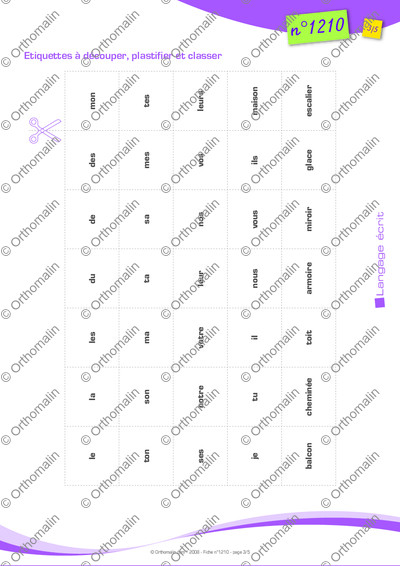 Page 3 de la fiche