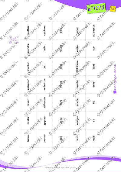 Page 5 de la fiche