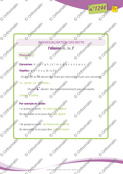 Page 2 de la fiche