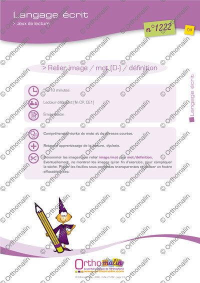 Page 1 de la fiche
