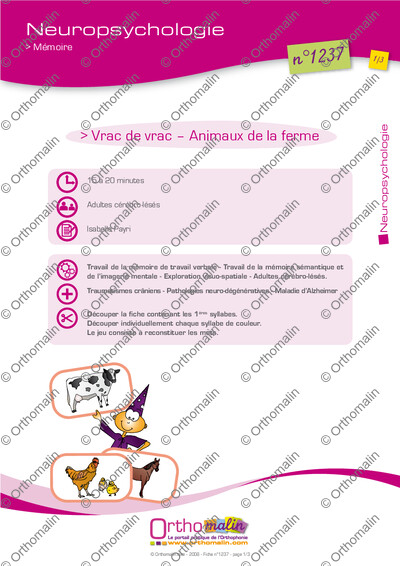 Page 1 de la fiche