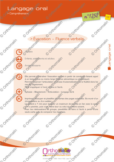 Page 1 de la fiche