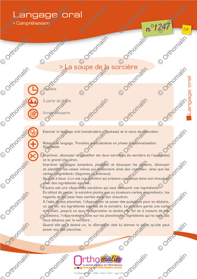 Page 1 de la fiche