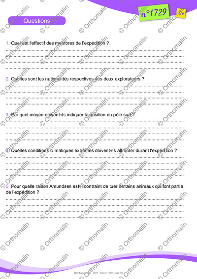 Page 5 de la fiche
