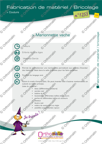 Page 1 de la fiche