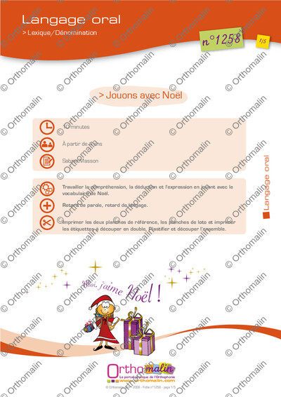 Page 1 de la fiche