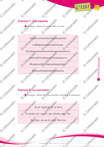 Page 2 de la fiche