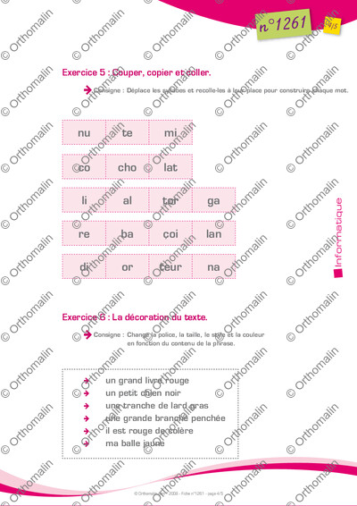 Page 4 de la fiche